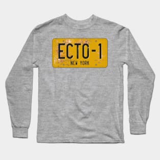 GHOST BUSTERS - ECTO-1 REGISTRATION PLATE Long Sleeve T-Shirt